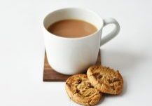 Tea cup and biscuits